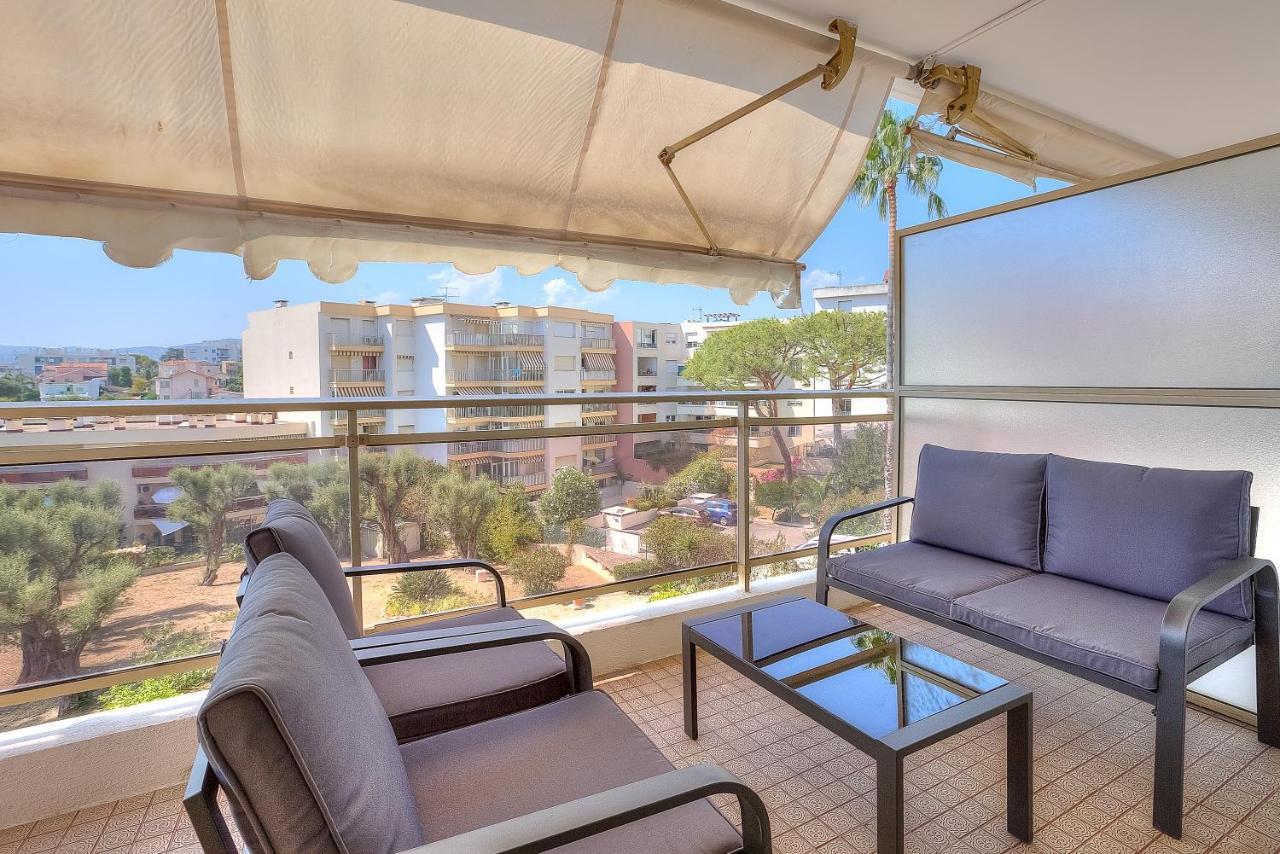 Le Sun-Beach - Spacieux 3 Pieces Avec Parking A 400 M Des Plages De Juan-Les-Pins Luaran gambar