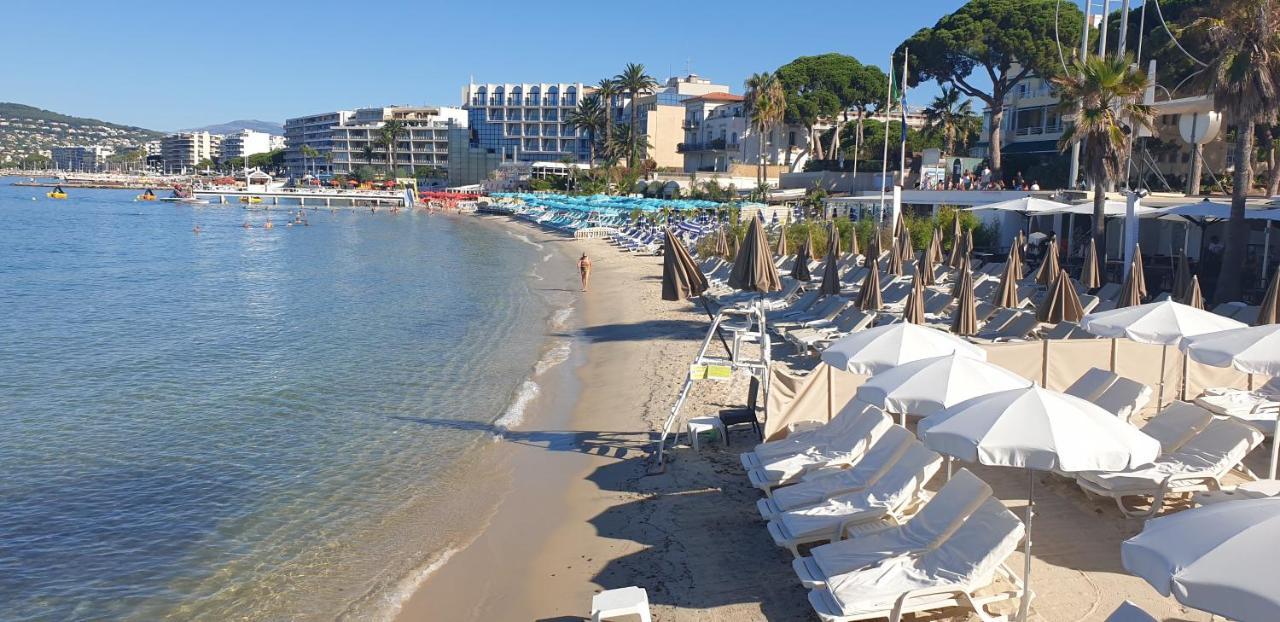 Le Sun-Beach - Spacieux 3 Pieces Avec Parking A 400 M Des Plages De Juan-Les-Pins Luaran gambar
